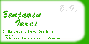 benjamin imrei business card